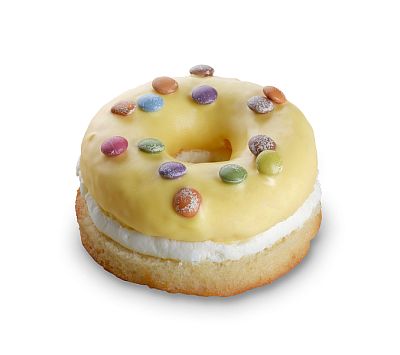 Donut s náplní mascarpone a polevou 90g